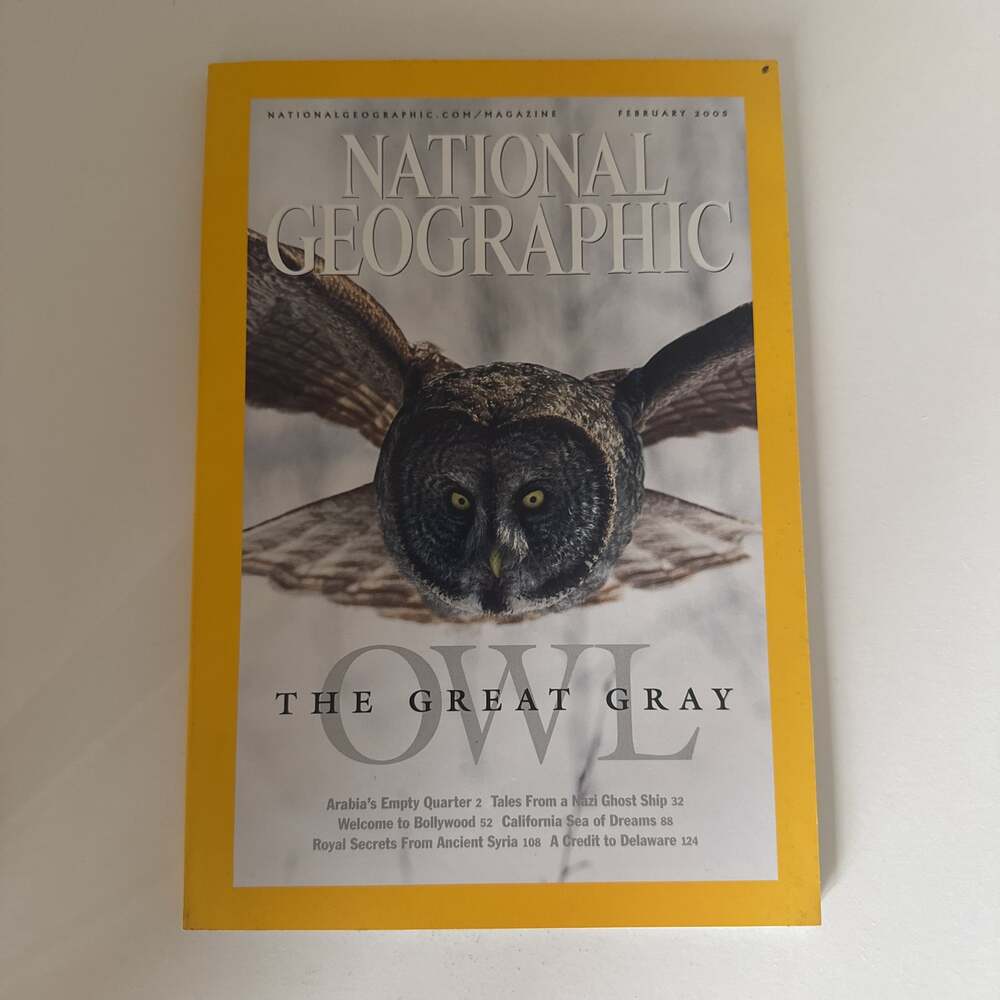National Geographic Magazine February 2005 - Great Gray Owl